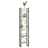 Storage Shelf 60x30x210 cm Solid Wood Pine - Close-Up Angle