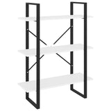 Book Cabinet White 80x30x105 cm Engineered Wood - Front View