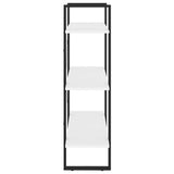 Book Cabinet White 80x30x105 cm Engineered Wood - 45-Degree Angle