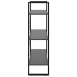 Book Cabinet Grey 80x30x105 cm Engineered Wood - Top-Down View