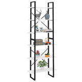 High Cabinet White 80x30x210 cm Engineered Wood - Side View