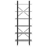 High Cabinet Concrete Grey 80x30x210 cm Engineered Wood - 45-Degree Angle