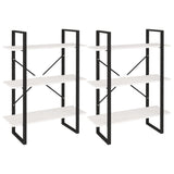 High Cabinet White 80x30x210 cm Solid Pine Wood - Close-Up Angle