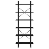 High Cabinet Black 80x30x210 cm Solid Pine Wood