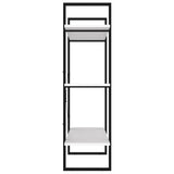 Book Cabinet White 100x30x105 cm Engineered Wood