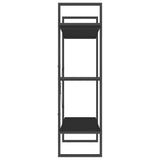 Book Cabinet Black 100x30x105 cm Engineered Wood - Rear View