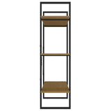 3-Tier Book Cabinet 100x30x105 cm Solid Pine Wood