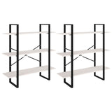 High Cabinet White 100x30x210 cm Solid Pine Wood - Close-Up Angle