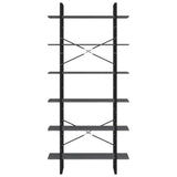 High Cabinet Grey 100x30x210 cm Solid Pine Wood