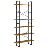 High Cabinet 100x30x210 cm Solid Pine Wood - Front View