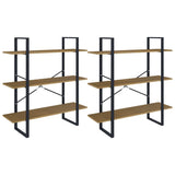 High Cabinet 100x30x210 cm Solid Pine Wood - Close-Up Angle