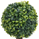 Artificial Boxwood Plants 2 pcs with Pots Ball Shaped Green 56 cm - 45-Degree Angle