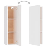 4 Piece TV Cabinet Set White Engineered Wood - Extra Image