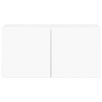 5 Piece TV Cabinet Set White Engineered Wood