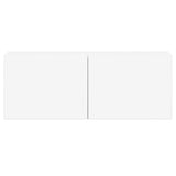 5 Piece TV Cabinet Set White Engineered Wood - Low Angle