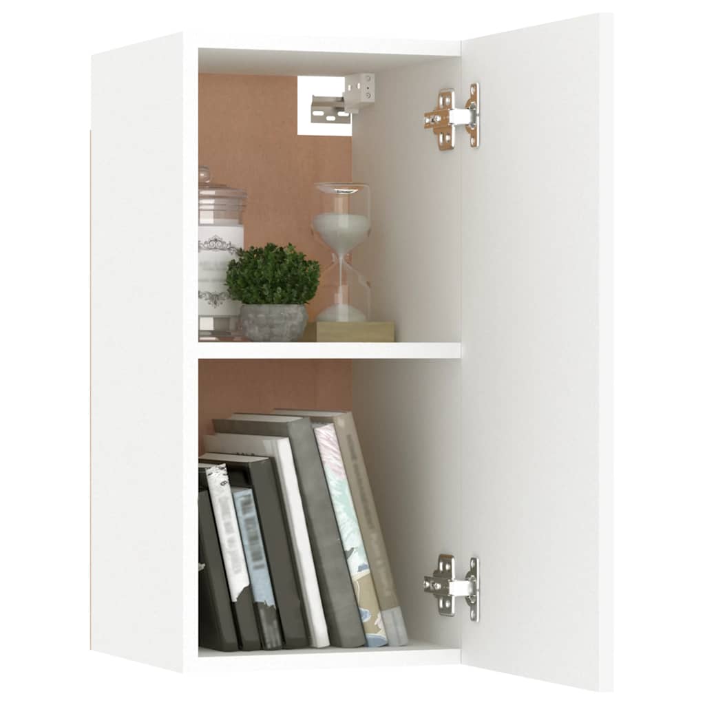 3 Piece TV Cabinet Set White Engineered Wood