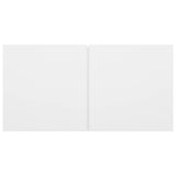 6 Piece TV Cabinet Set White Engineered Wood