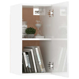 8 Piece TV Cabinet Set White Engineered Wood