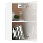 8 Piece TV Cabinet Set White Engineered Wood