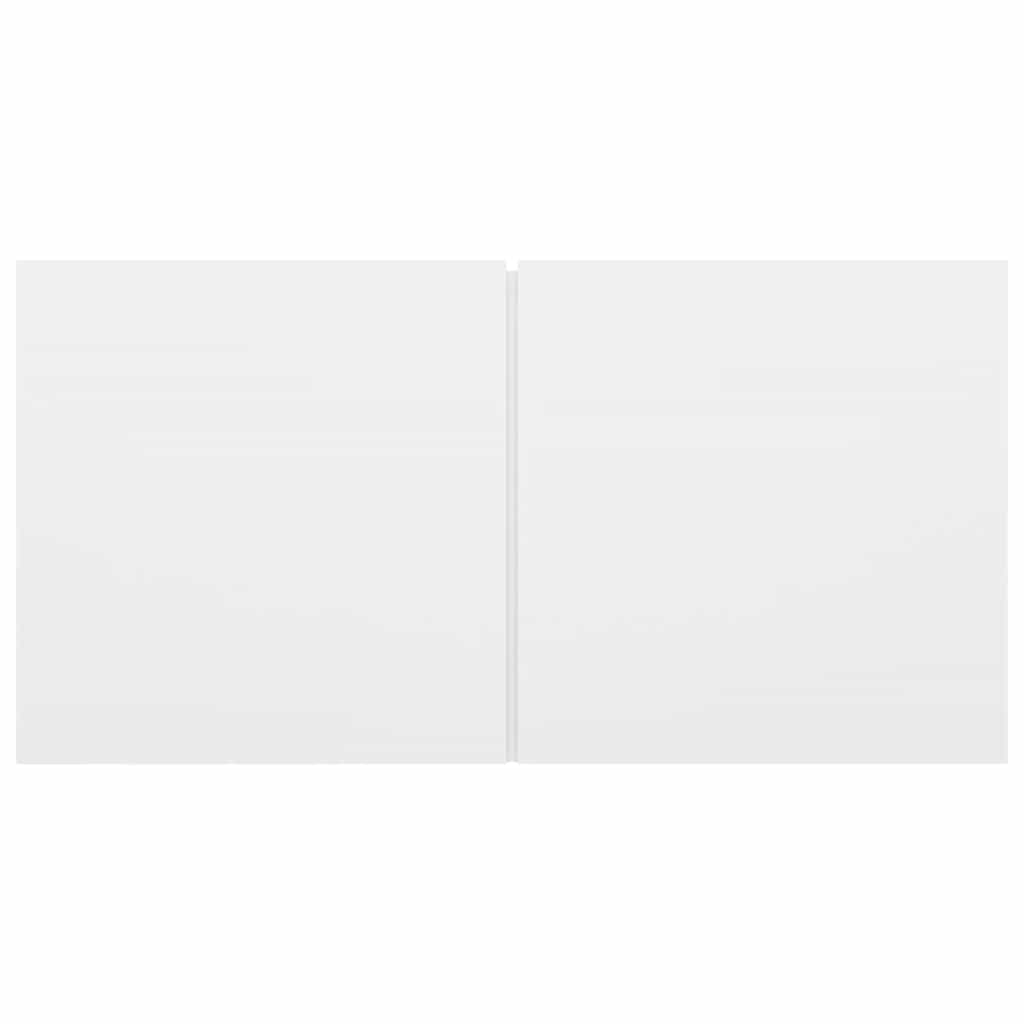 8 Piece TV Cabinet Set White Engineered Wood