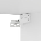 8 Piece TV Cabinet Set White Engineered Wood - Close-Up Angle