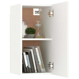 7 Piece TV Cabinet Set White Engineered Wood - 45-Degree Angle