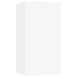 4 Piece TV Cabinet Set White Engineered Wood