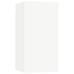 6 Piece TV Cabinet Set White Engineered Wood