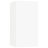 6 Piece TV Cabinet Set White Engineered Wood - Rear View