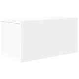 6 Piece TV Cabinet Set White Engineered Wood