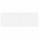 6 Piece TV Cabinet Set White Engineered Wood - Rear View