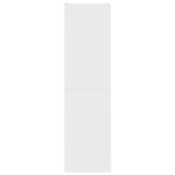 6 Piece TV Cabinet Set White Engineered Wood - Close-Up Angle