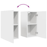 6 Piece TV Cabinet Set White Engineered Wood