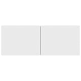 TV Cabinets 3 pcs White Engineered Wood