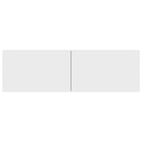 TV Cabinets 3 pcs White Engineered Wood
