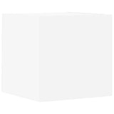 8 Piece TV Cabinet Set White Engineered Wood - Rear View