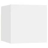 7 Piece TV Cabinet Set White Engineered Wood