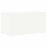 8 Piece TV Cabinet Set White Engineered Wood - Top-Down View