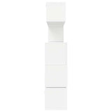 8 Piece TV Cabinet Set White Engineered Wood