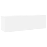 8 Piece TV Cabinet Set White Engineered Wood - Rear View