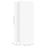 4 Piece TV Cabinet Set White Engineered Wood - Extra Image