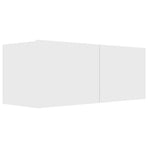 4 Piece TV Cabinet Set White Engineered Wood