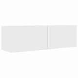 9 Piece TV Cabinet Set White Engineered Wood