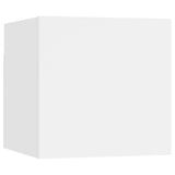 Wall Mounted TV Cabinets 8 pcs White 30.5x30x30 cm - Top-Down View