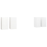 TV Cabinets 4 pcs White 30.5x30x60 cm Engineered Wood - Front View