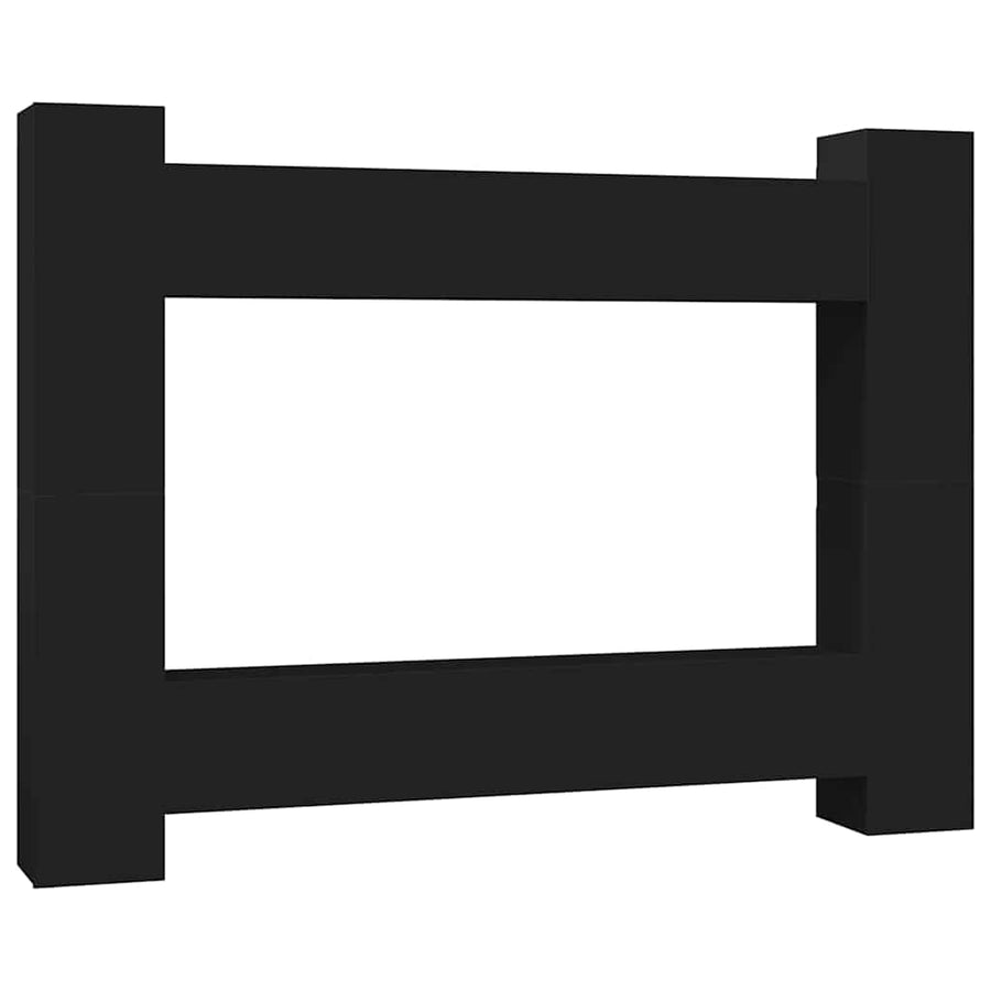 10 Piece TV Cabinet Set Black Engineered Wood