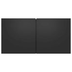 10 Piece TV Cabinet Set Black Engineered Wood