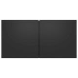 7 Piece TV Cabinet Set Black Engineered Wood