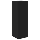 10 Piece TV Cabinet Set Black Engineered Wood