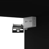 8 Piece TV Cabinet Set Black Engineered Wood - Close-Up Angle
